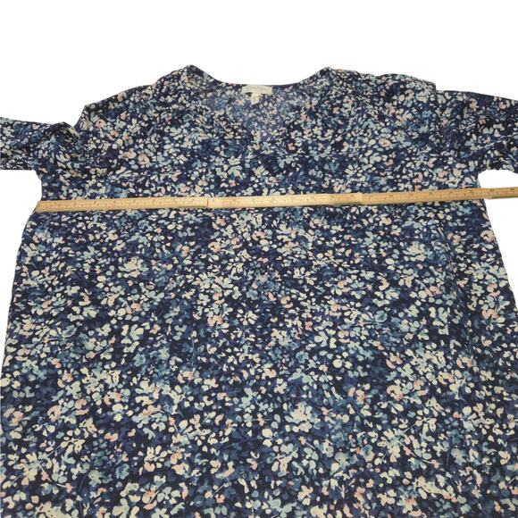 Jessica Simpson Womens Large Top Ditsy Floral Lightweight Flowy Cottagecore - Picture 8 of 11